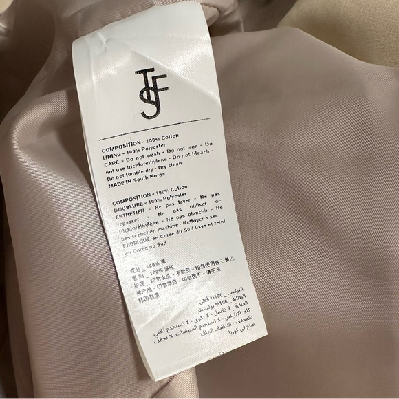 THE FRANKIE SHOP COLETTE HOURGLASS BLAZER - BEIGE M/L, NWT - Picture 9 of 15